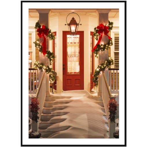 Poster Story, Plakat, Obraz - Świąteczny Ganek, wymiary 60 x 84 cm