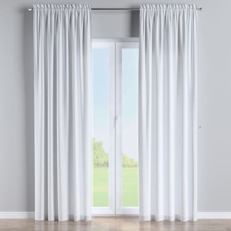 Zasłona na kanale z grzywką 1 szt. 130x245 biały