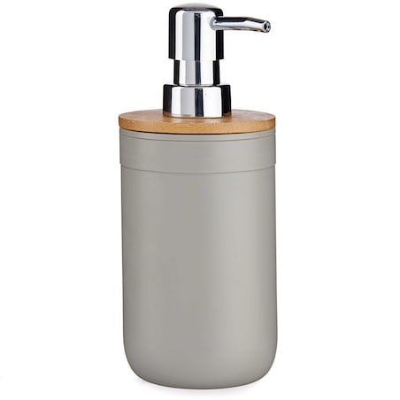 Dozownik na mydło z bambusową pokrywą CLEAN, 350 ml
