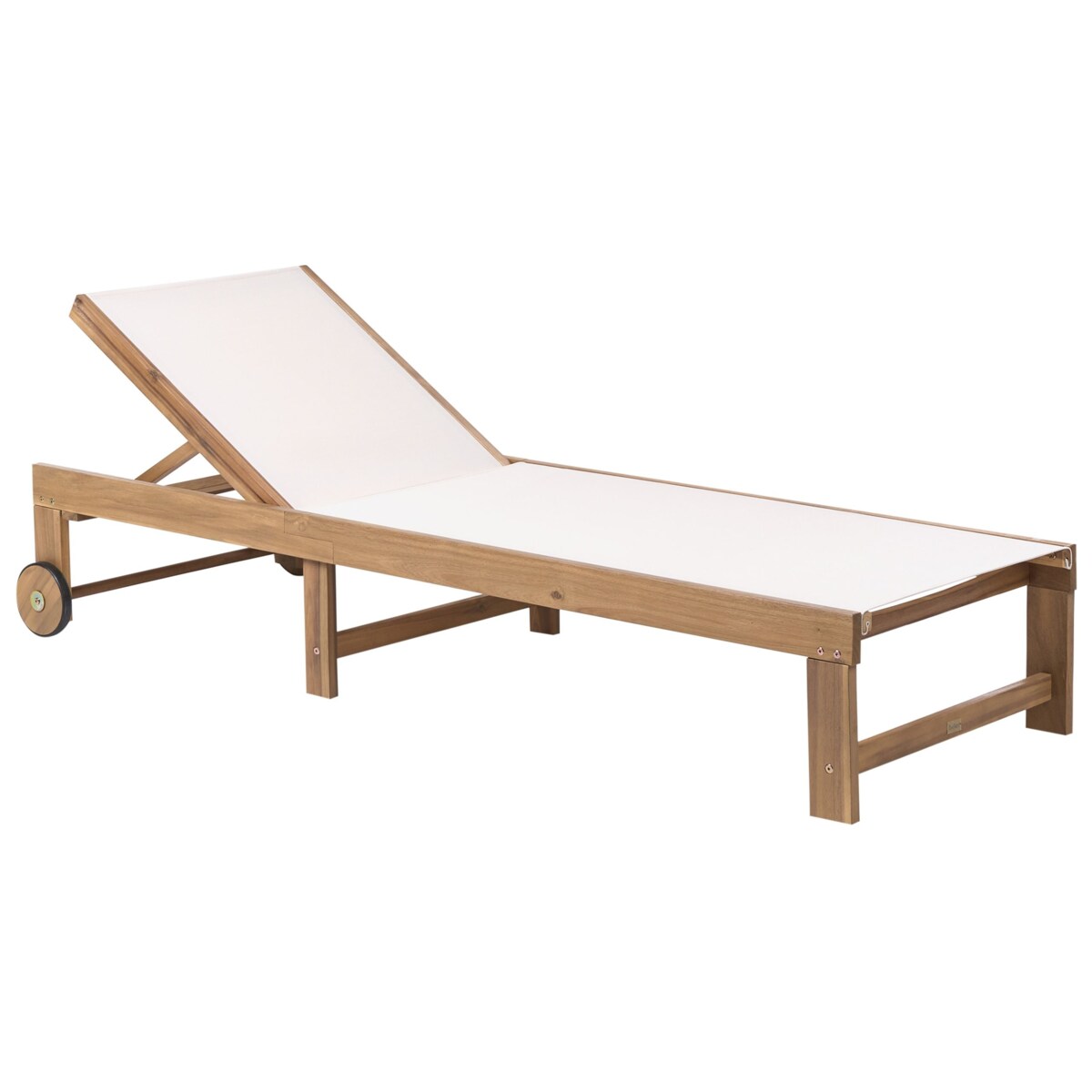 Leżak ogrodowy PEDESINA Drewno akacjowe Beżowy