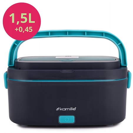 Elektryczny lunch box samochodowy DO AUTA 1.5L + torba termiczna KAMILLE