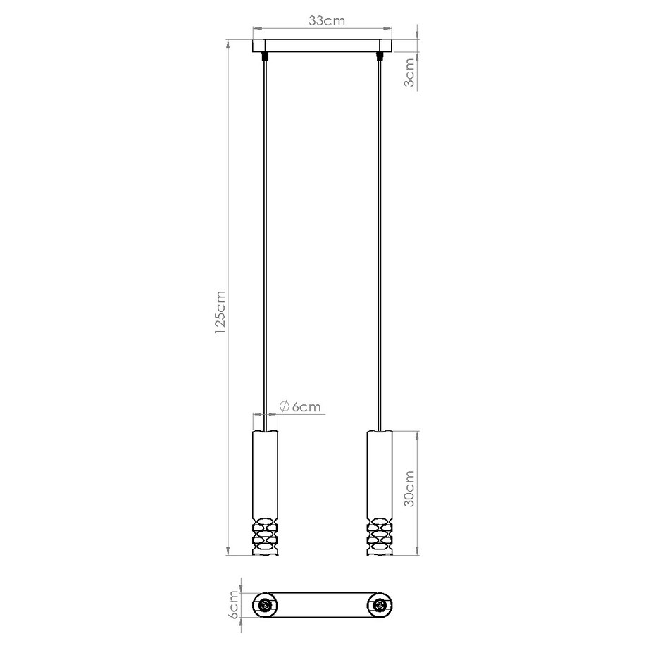 Lampa wisząca LIRO 2 biały