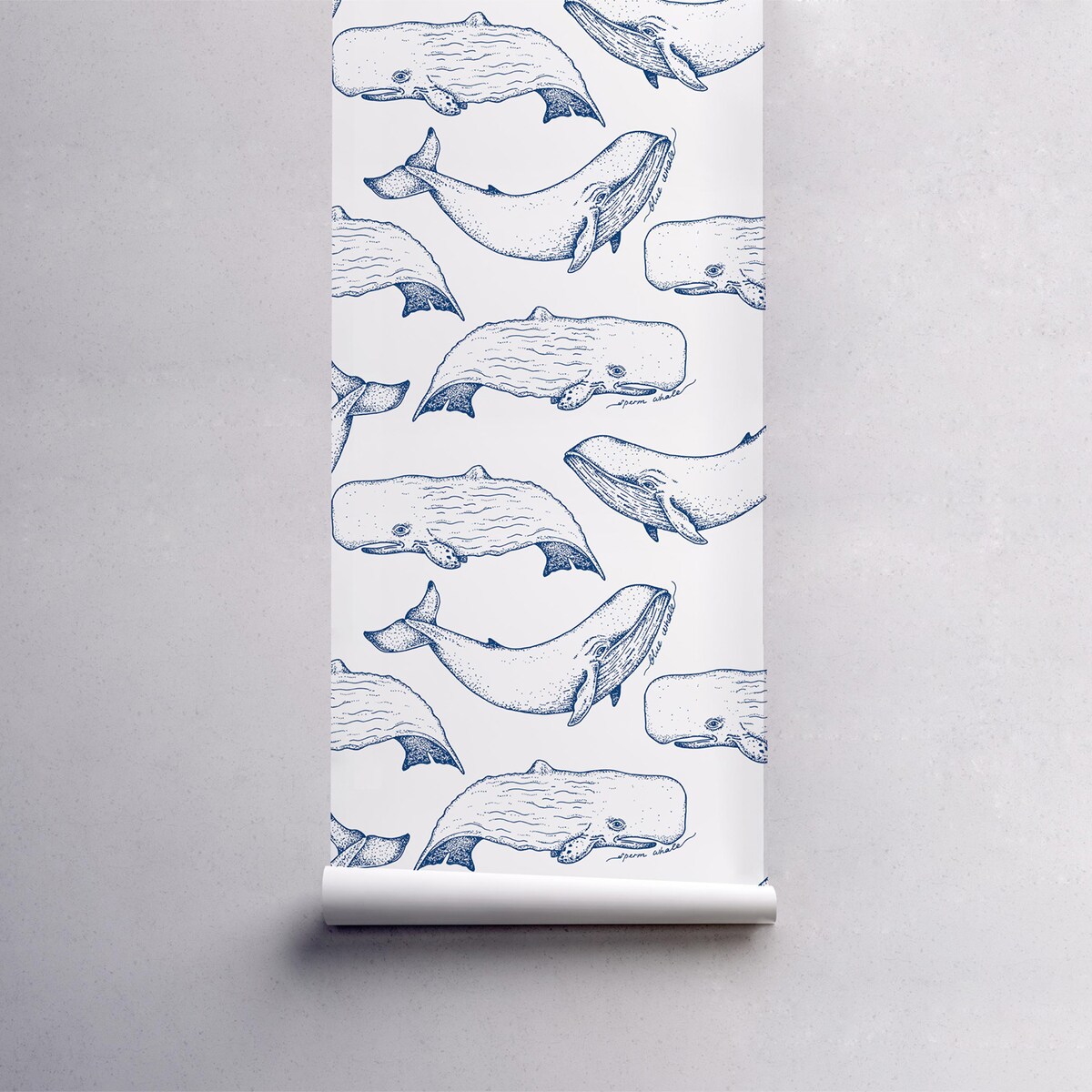 Tapeta Wieloryby, 416x254cm