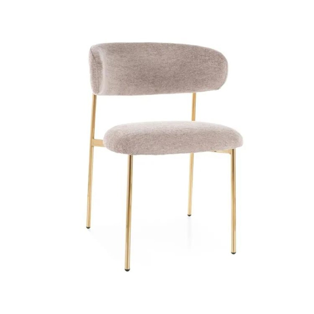 Krzesło tapicerowane ELTON RAVEN ciemnobeżowy