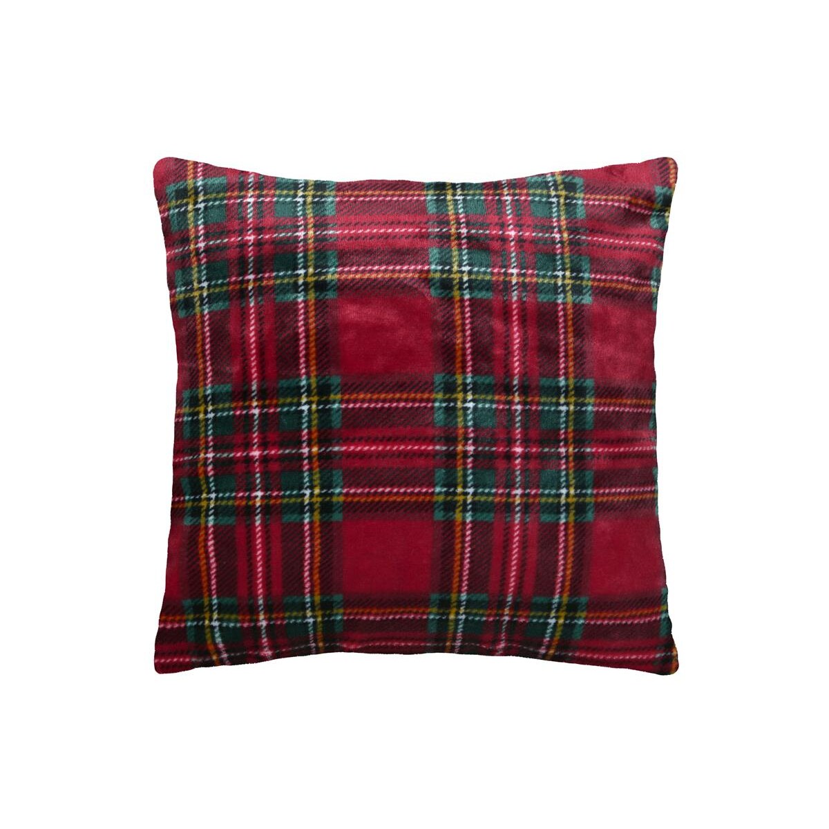 Poduszka świąteczna KLAUS w szkocką kratę, 45 × 45 cm