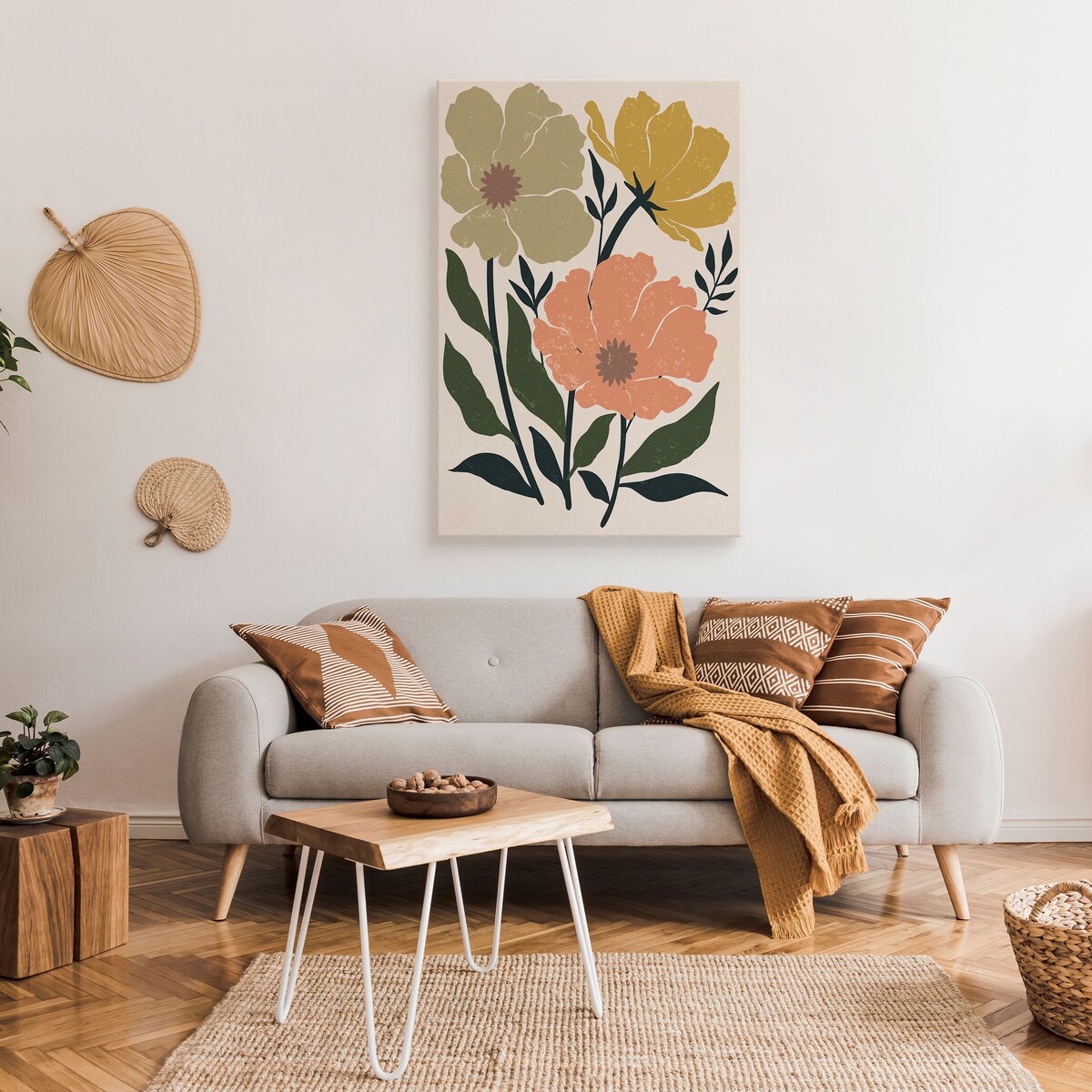 Obraz Pastelowe Abstrakcyjne Piwonie 30x40cm