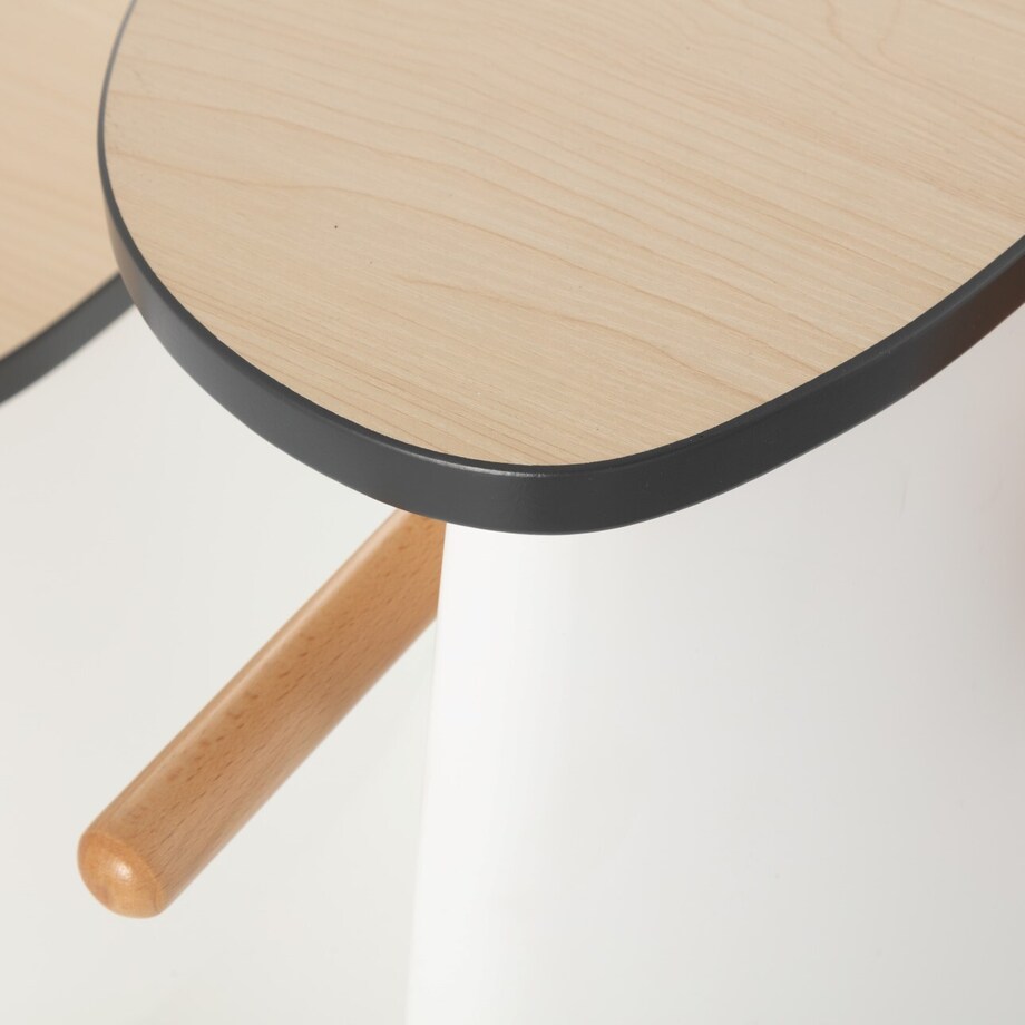 Krzesełko ze stolikiem 2w1 Vespo white, 40x75x59cm