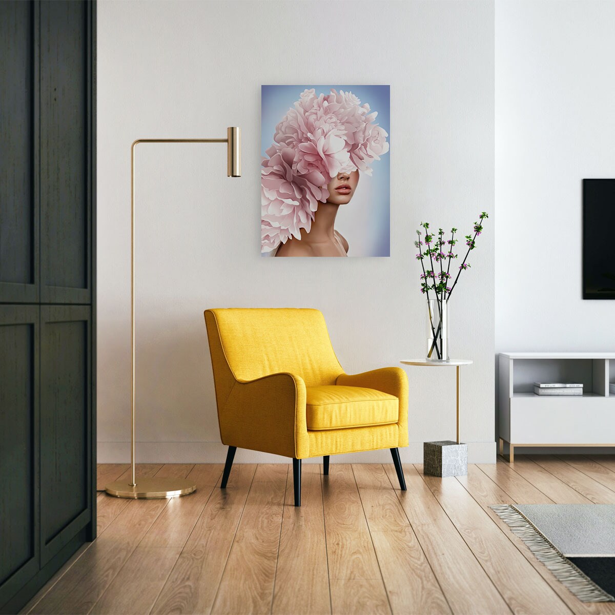 Obraz Abstrakcyjny PORTRET Kobieta 80x120cm