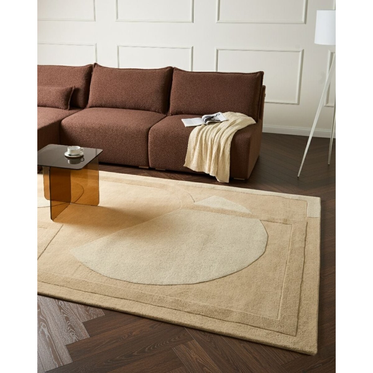 Dywan GAYA Beżowy 200 x 300 cm Wełna