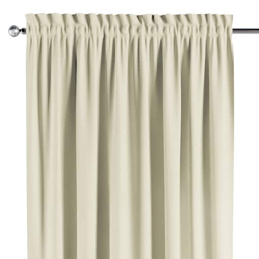 Zasłona na kanale z grzywką 1 szt. 130x245 kremowy