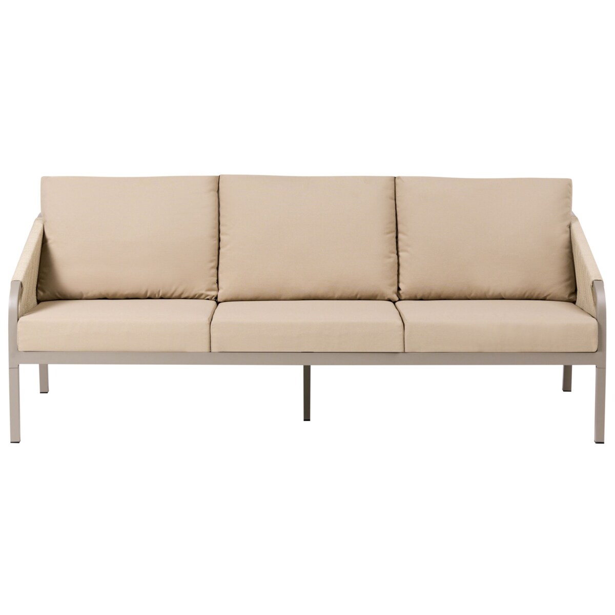 Zestaw ogrodowy ze stolikiem dla 5 osób MURATO Metal Beżowy