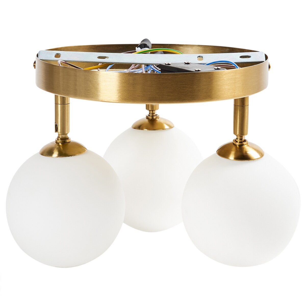 Lampa sufitowa MAVILLA Szkło Mosiężny