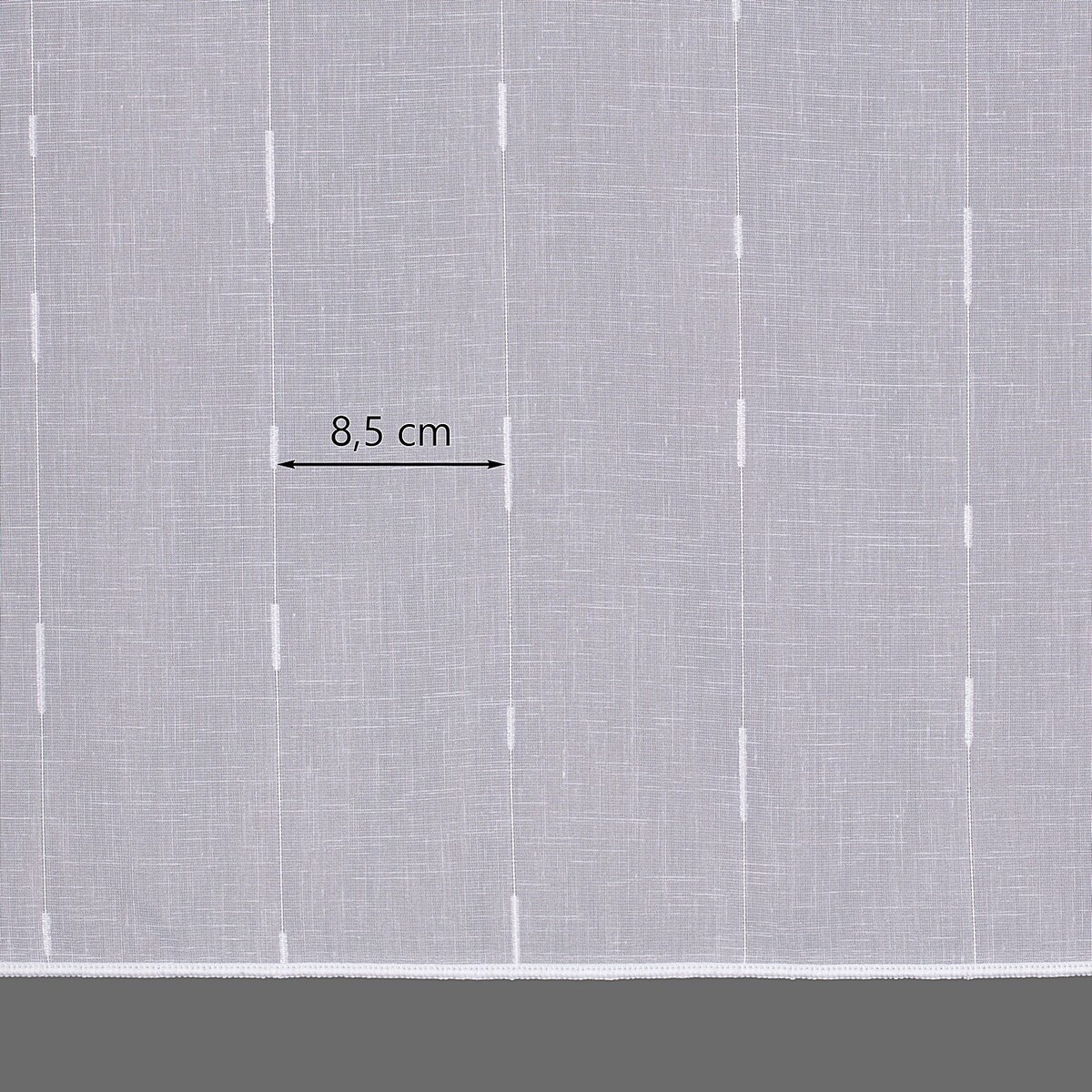 Firana na haczykach flex podwójnych 300x265 biały ze wzorem