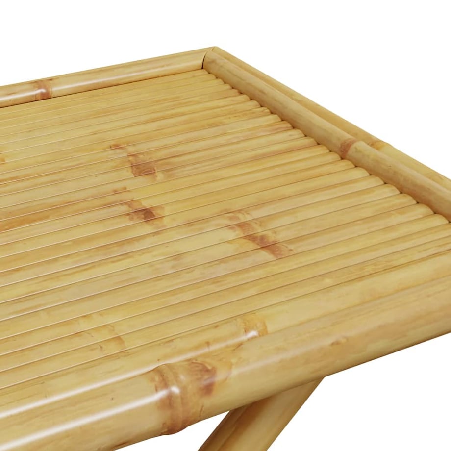vidaXL Składany stolik ogrodowy, 110x55x75 cm, bambusowy