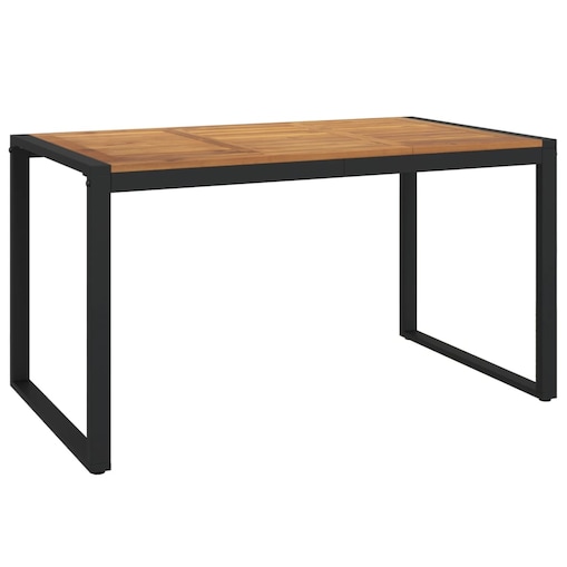 vidaXL Stół ogrodowy z nogami w kształcie U, 140x80x75 cm, akacja