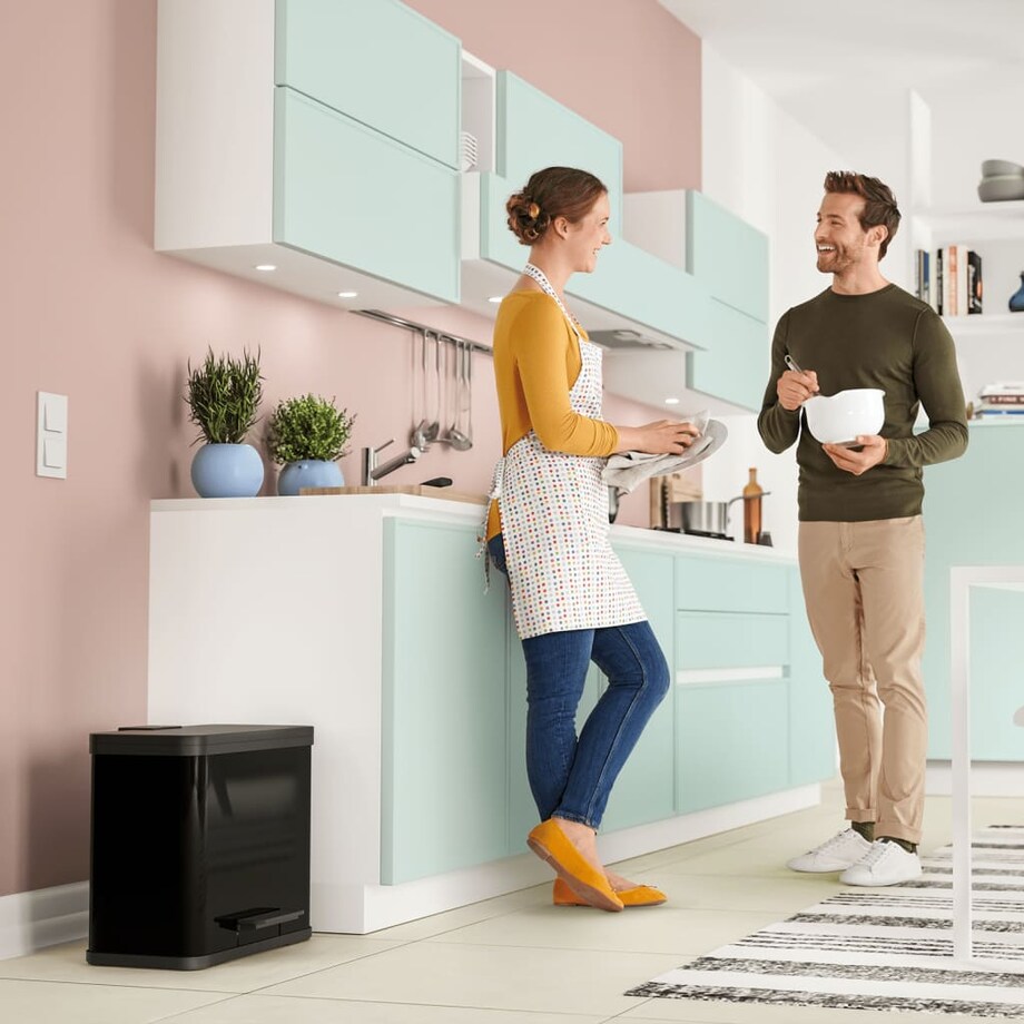 Hailo Kosz na śmieci z pedałem Oko Trio Plus, rozmiar L, 3x9l czarny