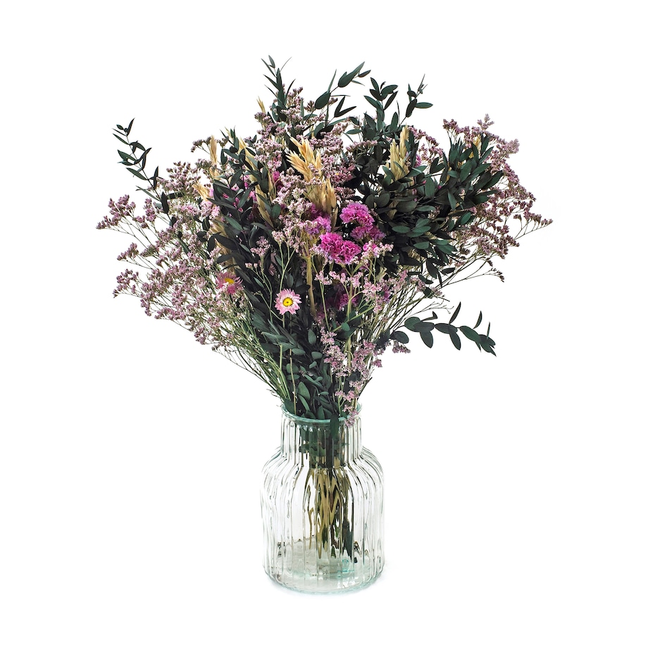 Bukiet suszonych kwiatów Aurora - eukaliptus, limonium, owies