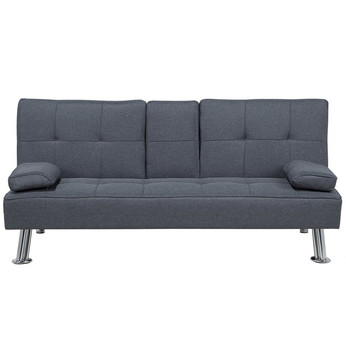 Sofa rozkładana ciemnoszara ROXEN