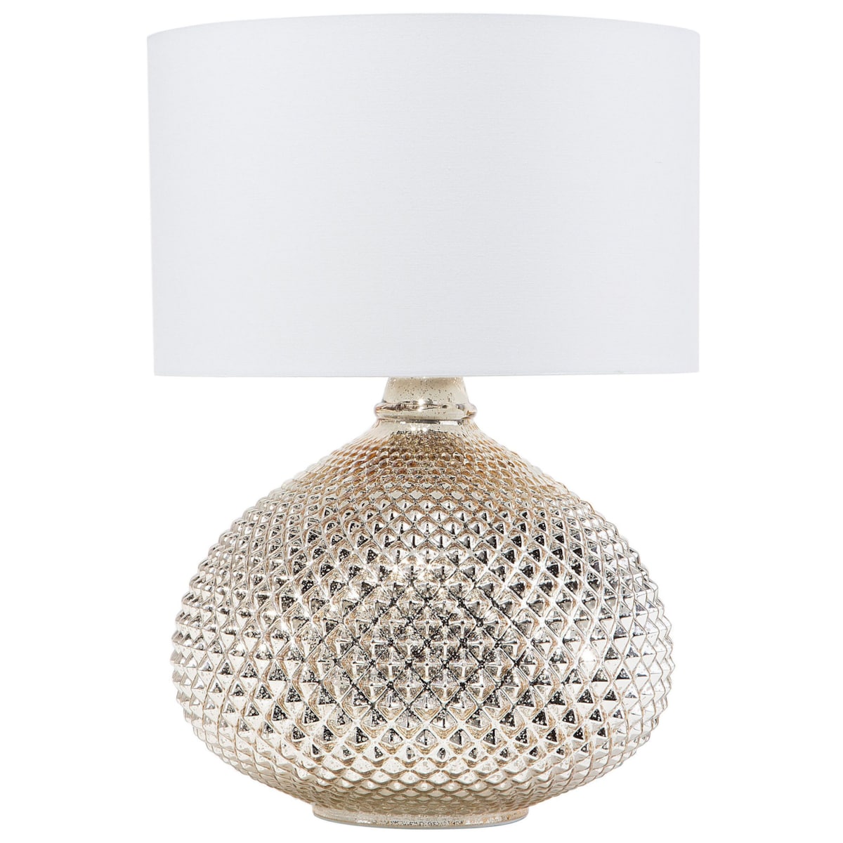 Lampa stołowa szklana złota MADON