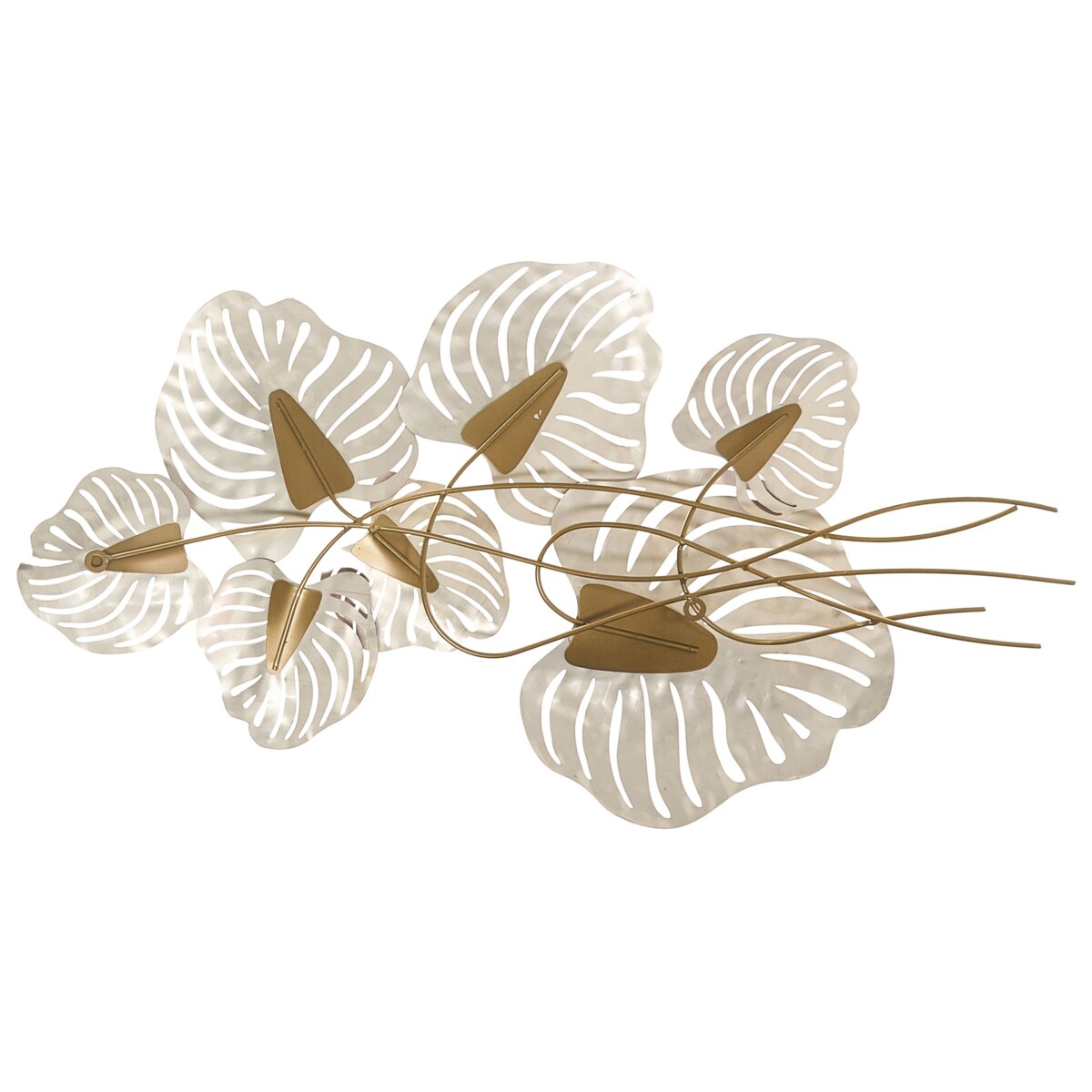 Dekoracja ścienna Liść HOLMIUM Metal 50 cm Purpurowy