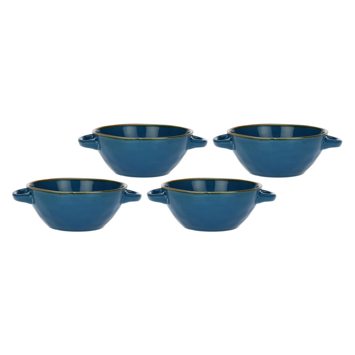Zestaw 4 misek do zupy Concerto Blu Avio - Granatowy, 600 ml