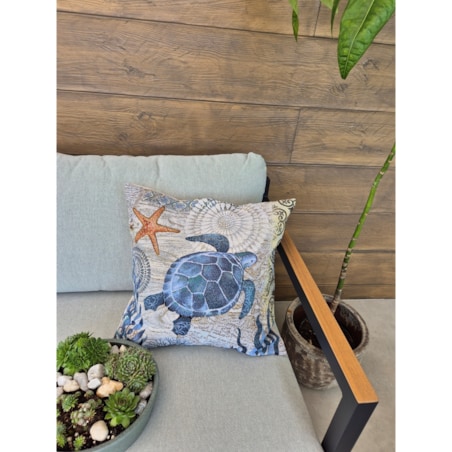 Poszewka Na Poduszkę Jasiek 45X45 Cm Żakardowa Dekoracyjna Ozdobna Nautico