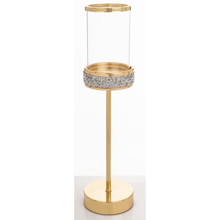 Świecznik złoty z kloszem 39x10 cm NIRAMAL