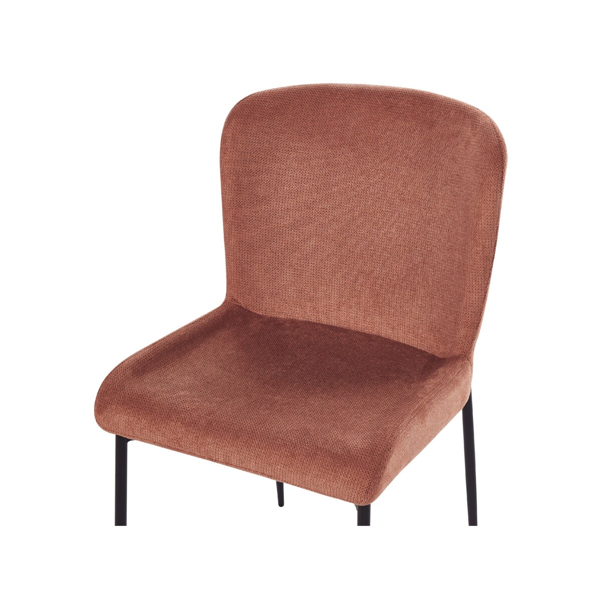 Zestaw 2 krzeseł do jadalni brązowy ADA