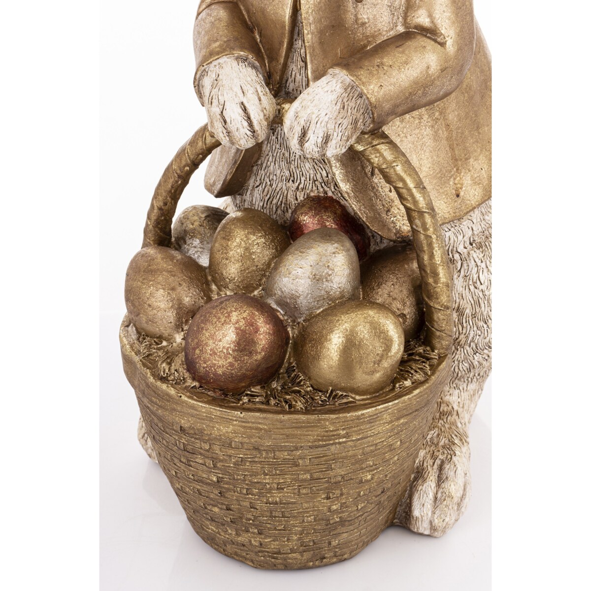 Dekoracja - królik z koszykiem pisanek 50x17x28 cm TRUSIS