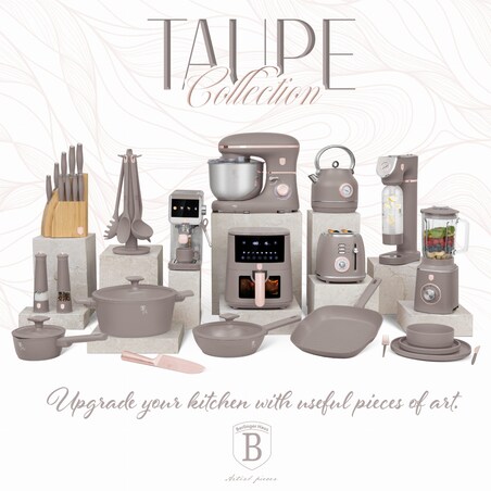 Zastawa stołowa Serwis Komplet talerzy naczyń 18 ele dla 6 osób BERLINGER HAUS Taupe