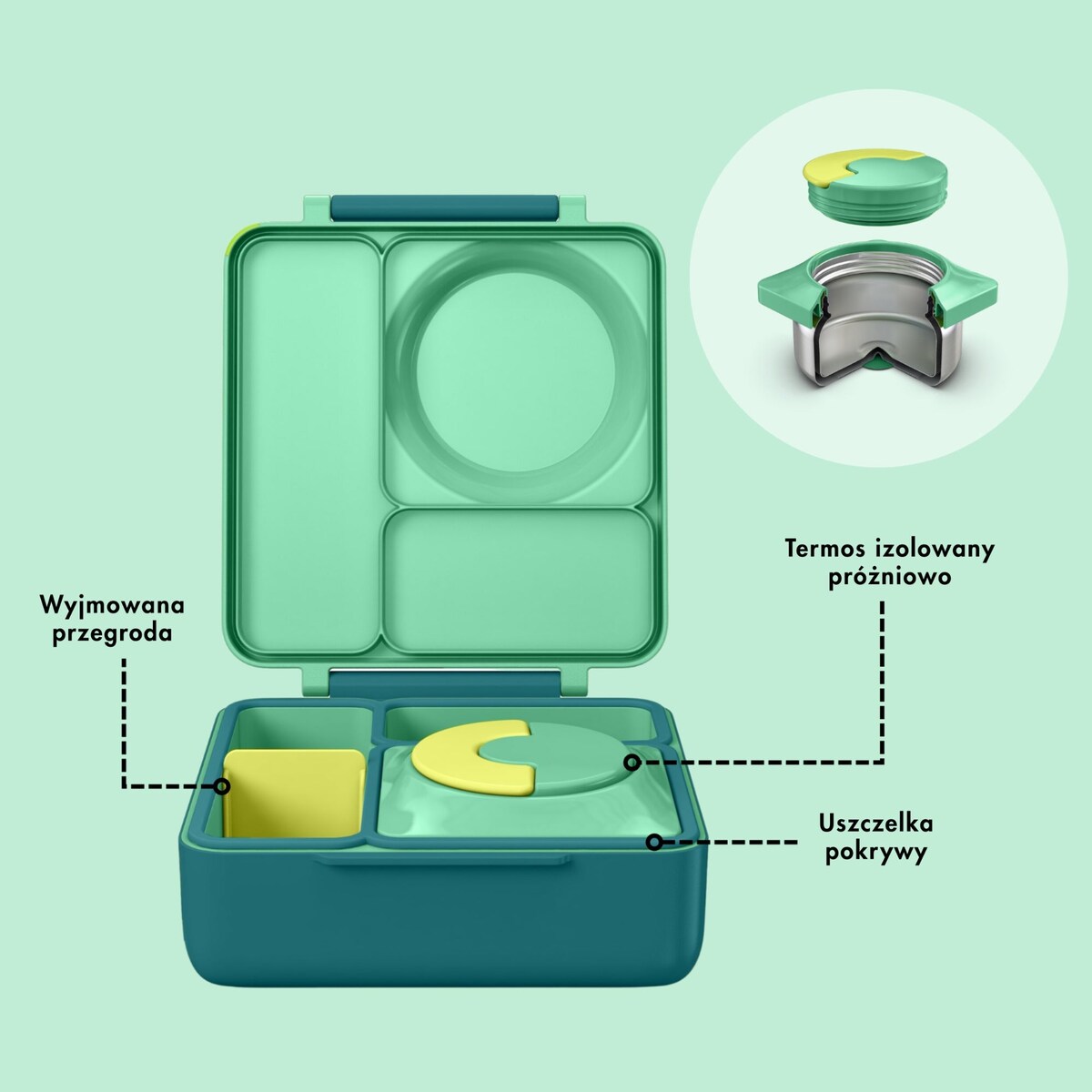 OMIE OMIEBOX lunch box z termosem, Meadow