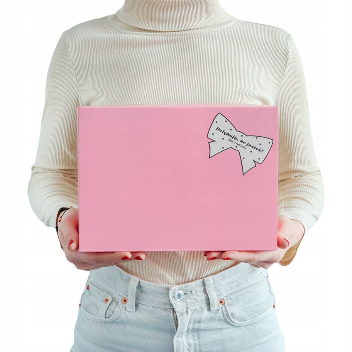 BOX zestaw prezentowy upominkowy na DZIEŃ MATKI URODZINY - herbaty sypane kubek zaparzacz róże mydlane - prezent upominek dla mamy teściowej