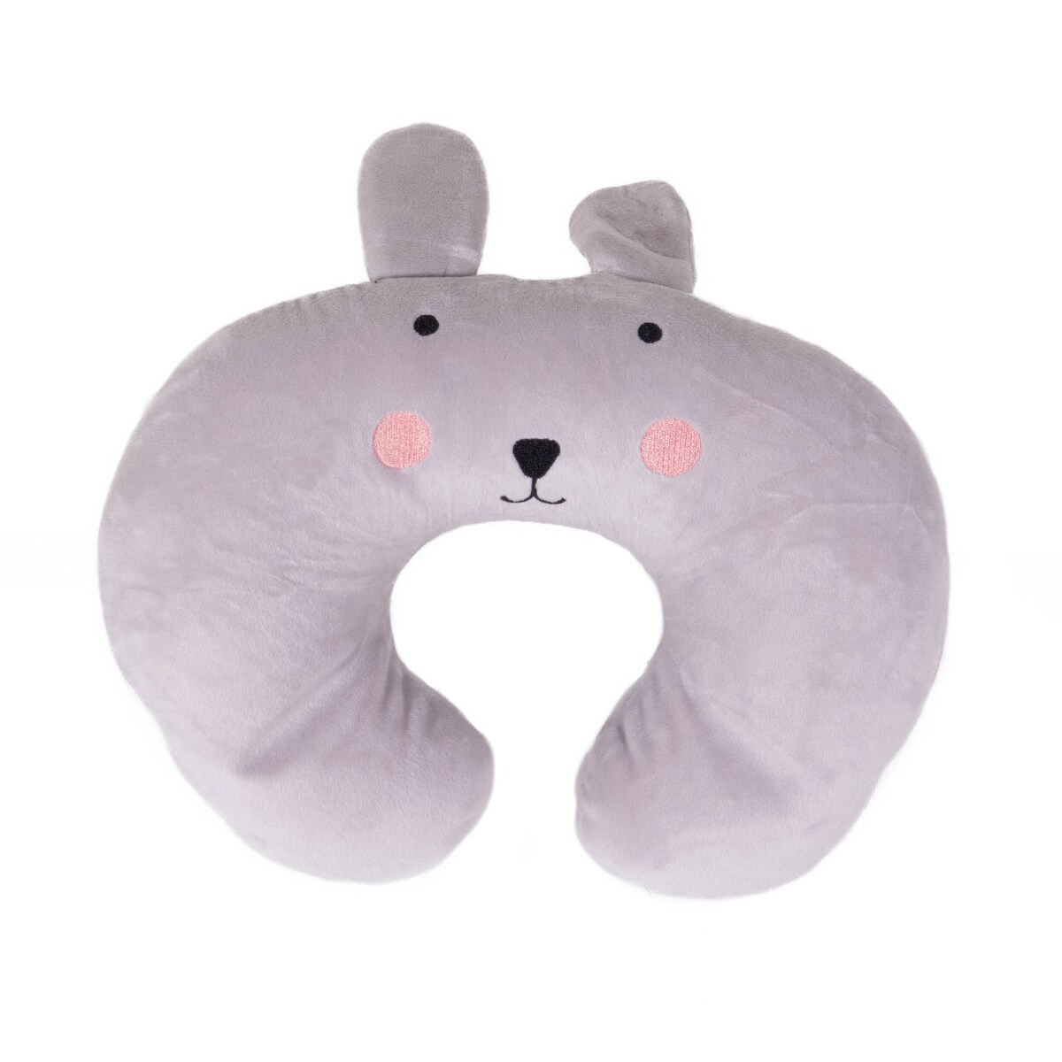 Poduszka podróżna dla dzieci, rogal miś, 30 x 30 x 9 cm