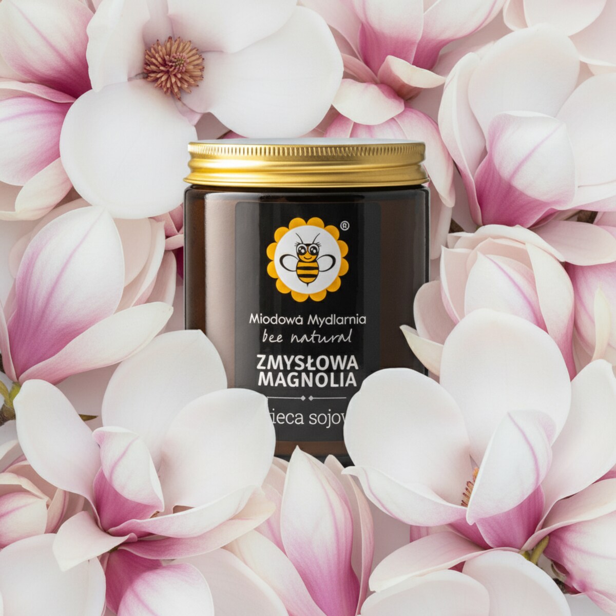 Zmysłowa Magnolia - świeca z wosku sojowego