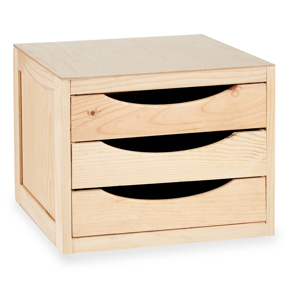 Organizer drewniany MINI, 3 szuflady, 29 x 30 x 39 cm