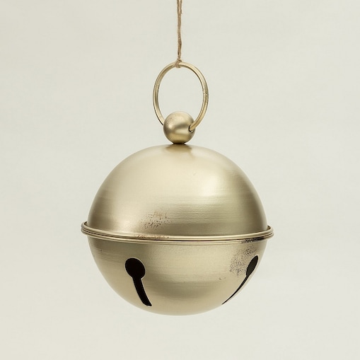 Dekoracja wisząca Golden Bell III 18x21 cm boże narodzenie, święta, świąteczne, żółty-antyczne złoto-złoty, 18x18x21 cm