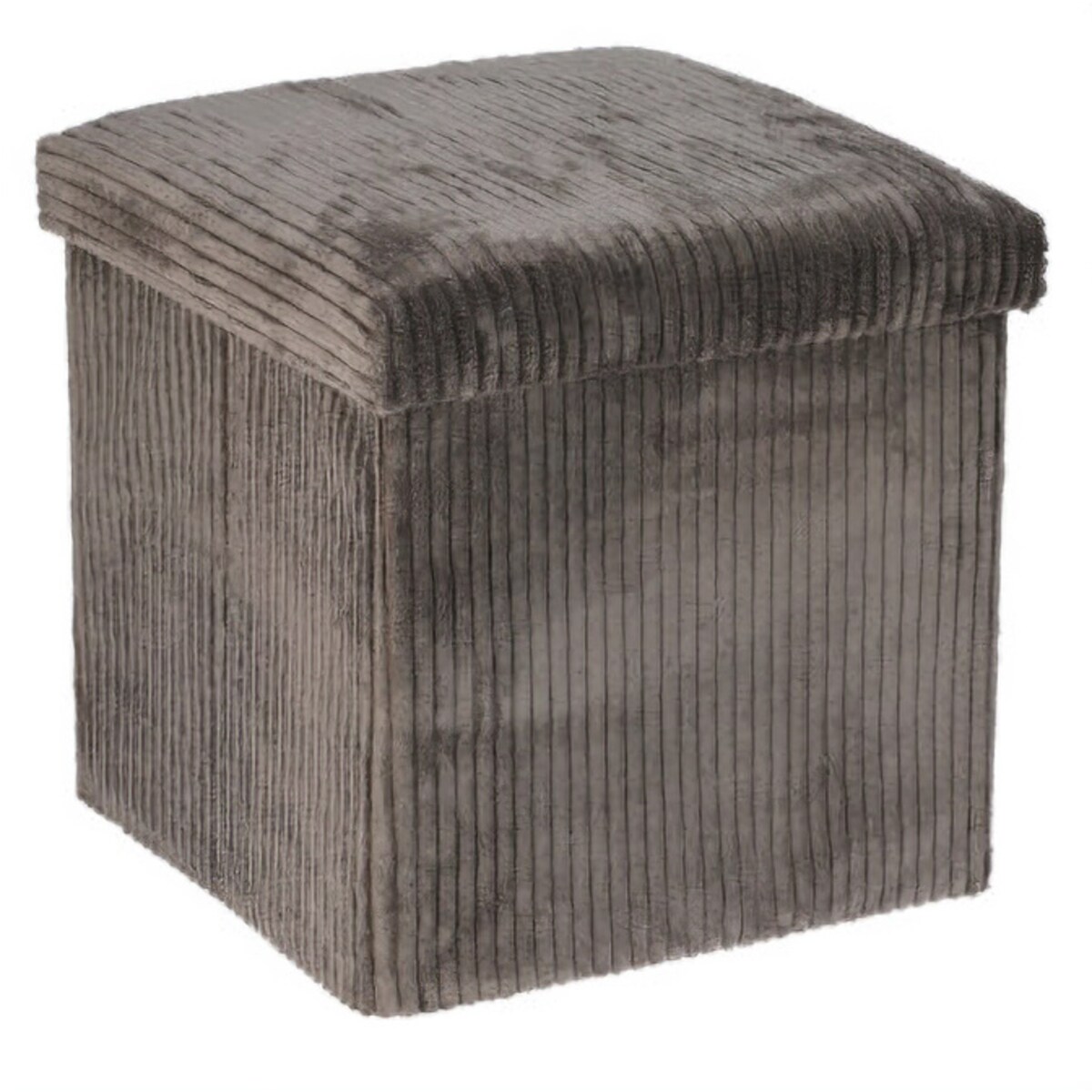 Pufa ze schowkiem sztruksowa TOBO, 38 x 38 x 38 cm