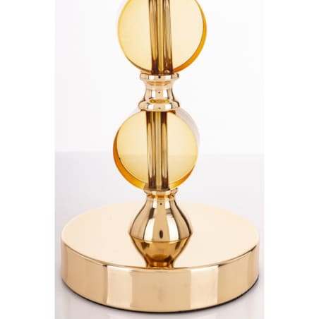 Świecznik złoty 35x12x12 cm LJUS 2 duże kule