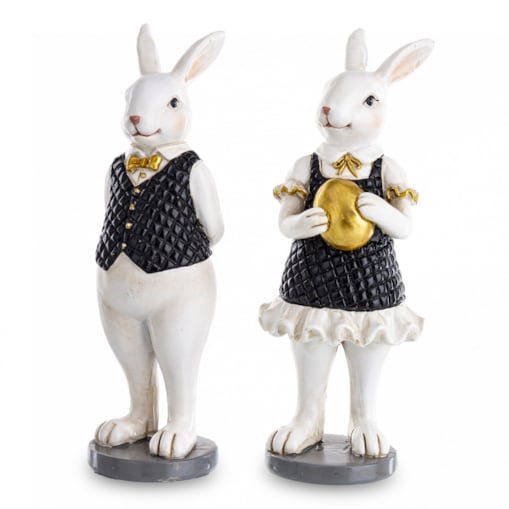 Królik Dziewczynka i Królik Chłopiec STUDENTI 15x6x5 cm