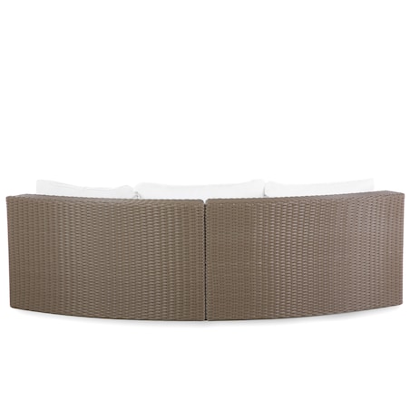 Zestaw ogrodowy ze stolikiem dla 9 osób SEVERO Technorattan Brązowy