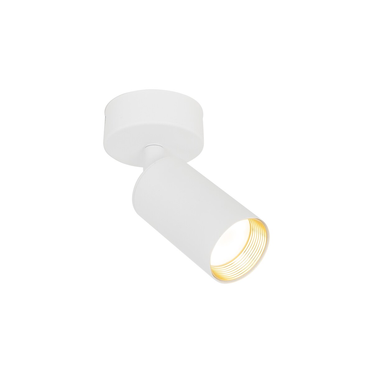 Lampa reflektor spot sufitowy TK Lighting AMIS WHITE 10794 GU10 biała złoty akcent nowoczesna ruchoma oprawa punktowa