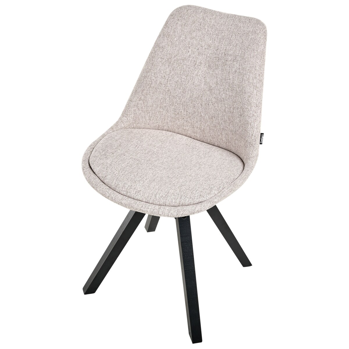 Zestaw 2 krzeseł do jadalni HEDLEY Jasnobrązowy