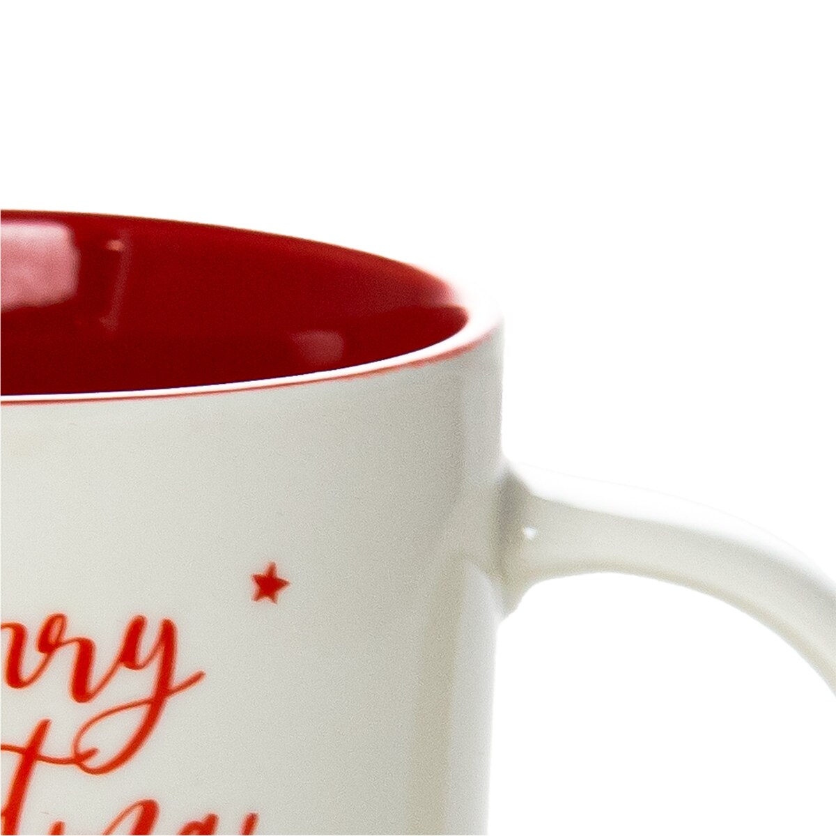 Kubek Świąteczny Na Prezent Ceramiczny Boże Narodzenie 370 Ml Biały Ceramiczny Filiżanka