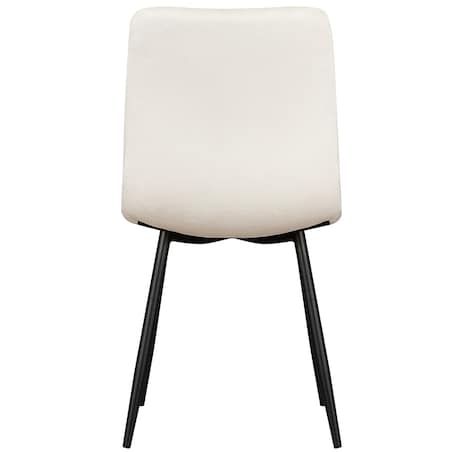 Krzesło tapicerowane klasyczne do salonu jadalni welurowe beżowe gładkie