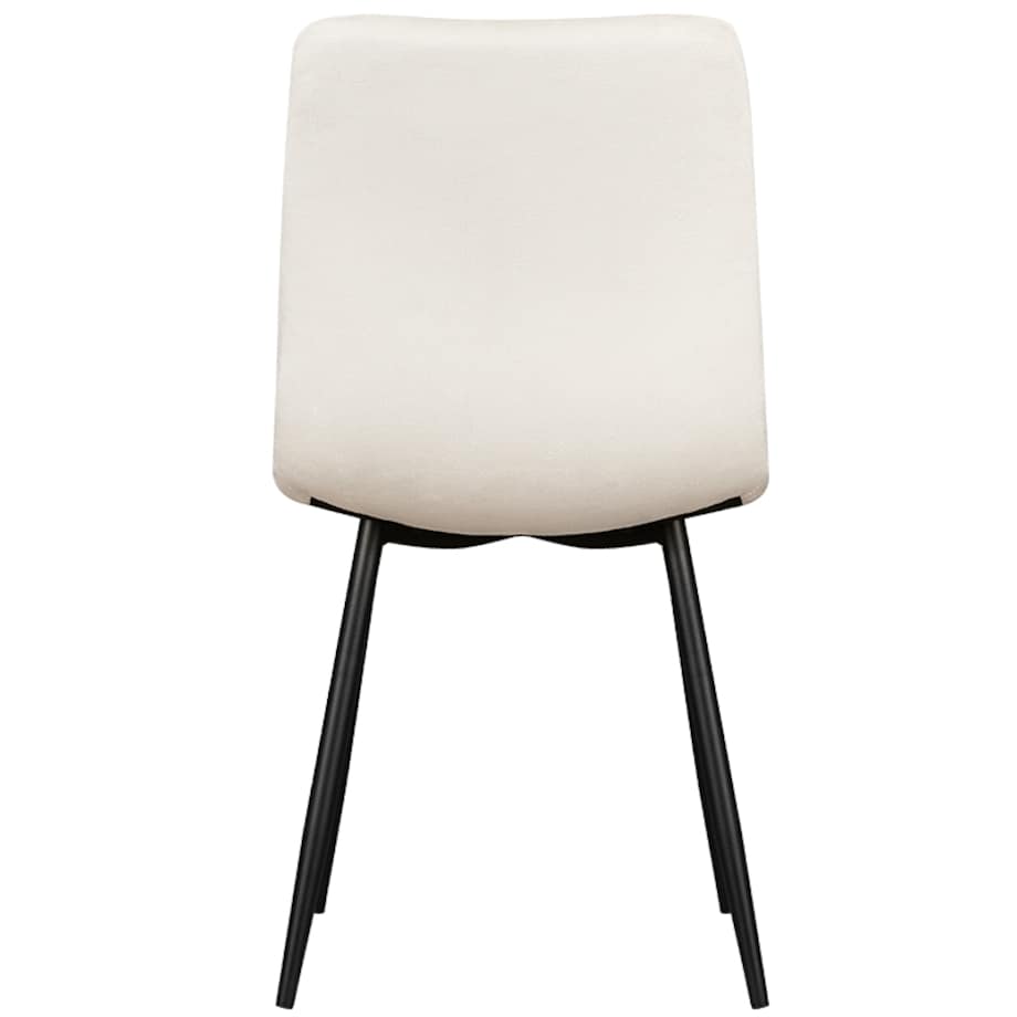 Krzesło tapicerowane klasyczne do salonu jadalni welurowe beżowe gładkie