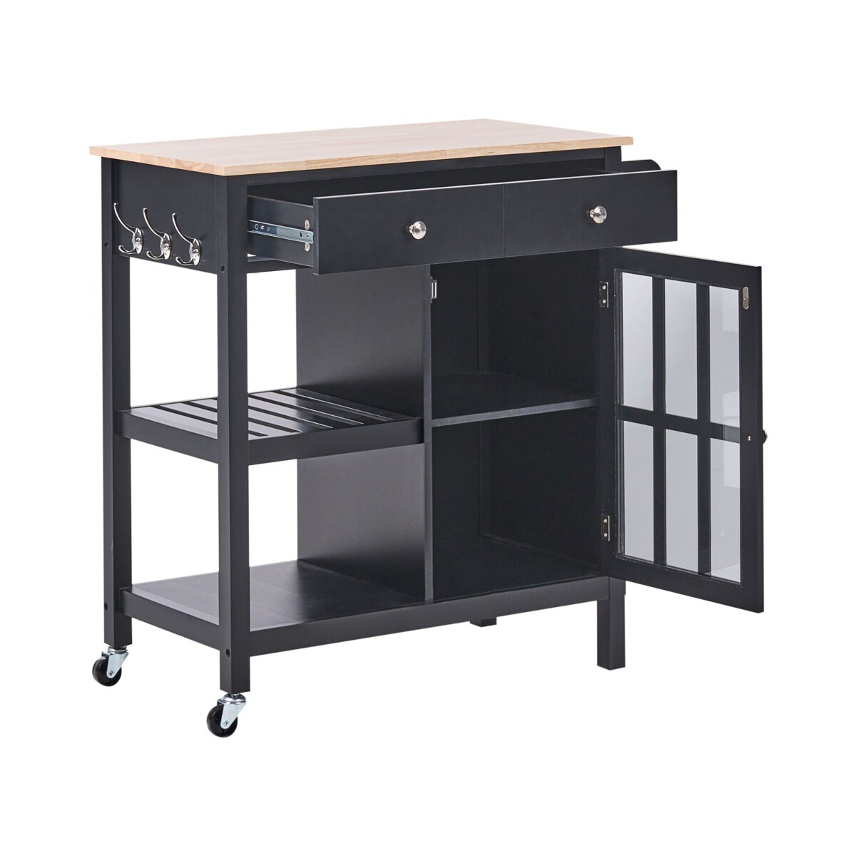 Wózek kuchenny GENOA Czarny