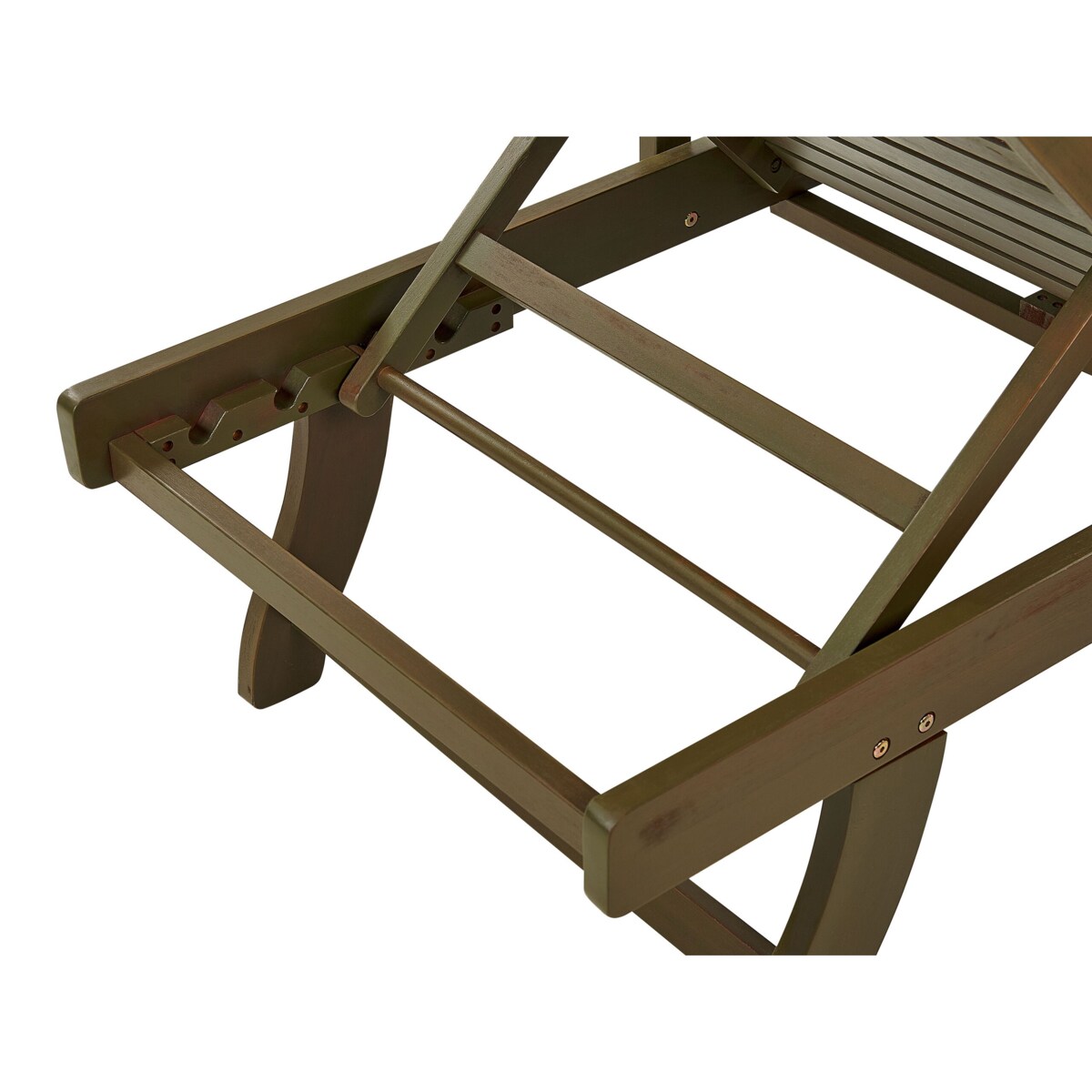 Leżak ogrodowy drewno akacjowe ciemne AMATNEA