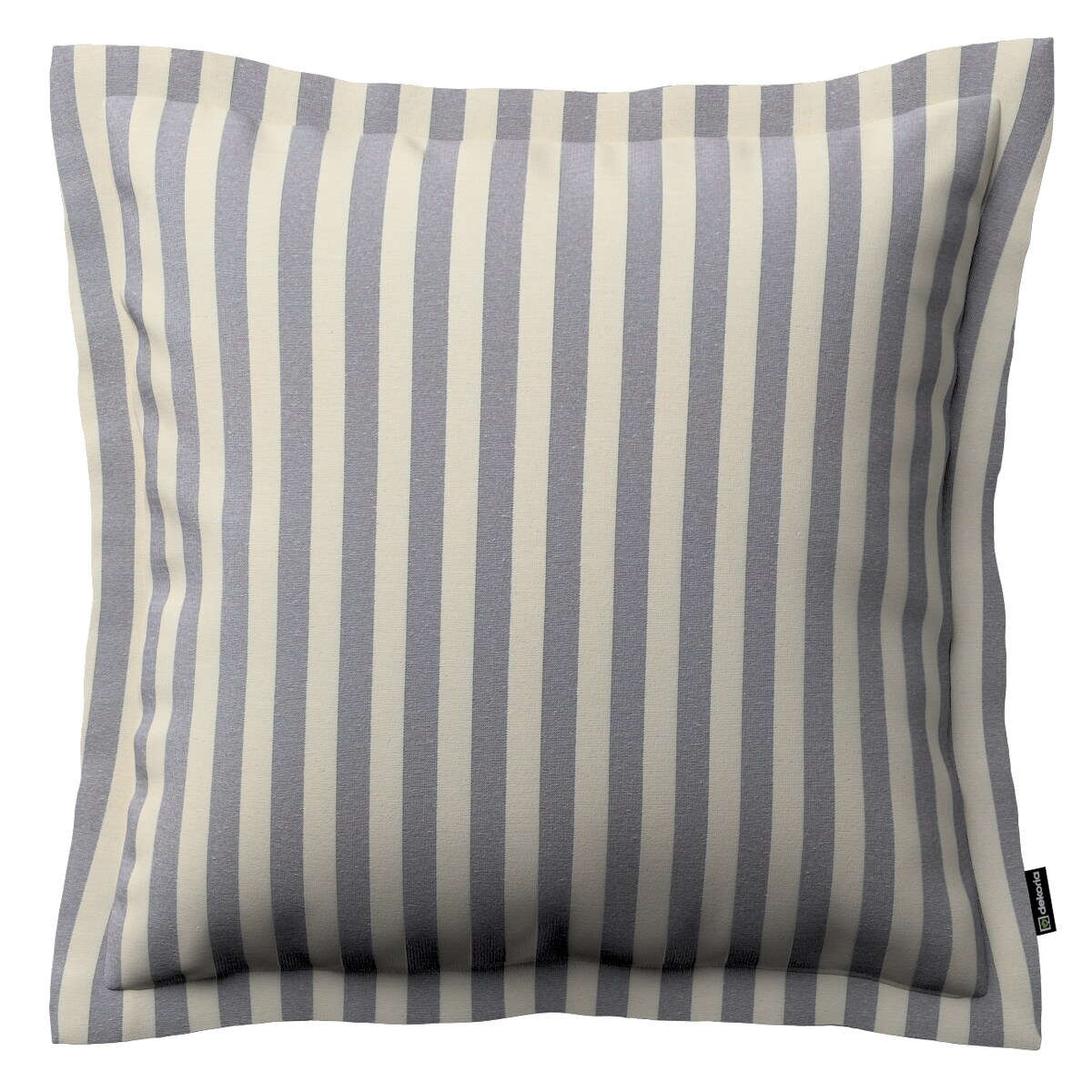 Poszewka Mona na poduszkę 45x45 granatowo-białe pasy (1,5cm)