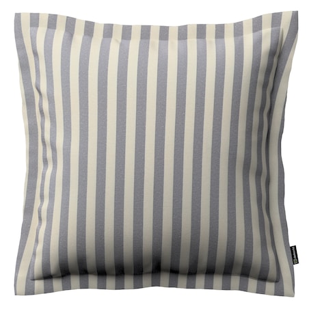 Poszewka Mona na poduszkę 45x45 granatowo-białe pasy (1,5cm)
