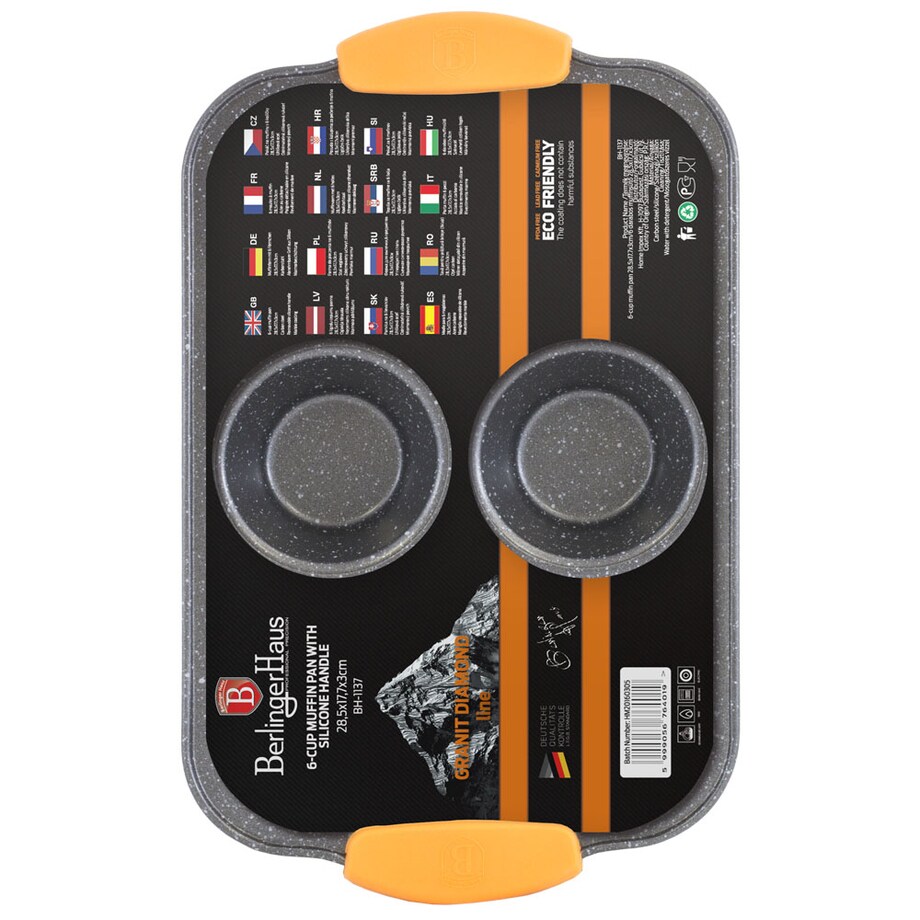 Forma do pieczenia muffinów babeczek x6 BERLINGER HAUS Granit Diamond